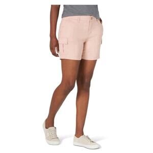 LEE Women’s 5” Cargo Shorts 18 M Regular Fit Midrise Comfort Waistband Basque-7F